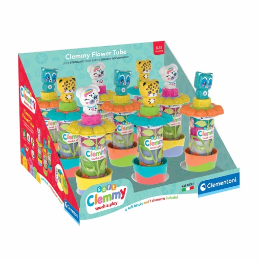 Clementoni Soft Clemmy Garden Tubes - 4 units