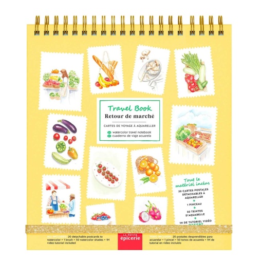 Travel Book La Petite Épicerie Caderno de viagem para aguarela - Retour de Marche
