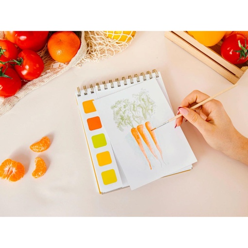 Cuaderno de viaje La Petit Épicerie Cuaderno de viaje en acuarela - Regreso de Las Marcas