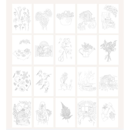 Travel Book La Petite Épicerie Caderno de viagem para aguarela - Secret Garden