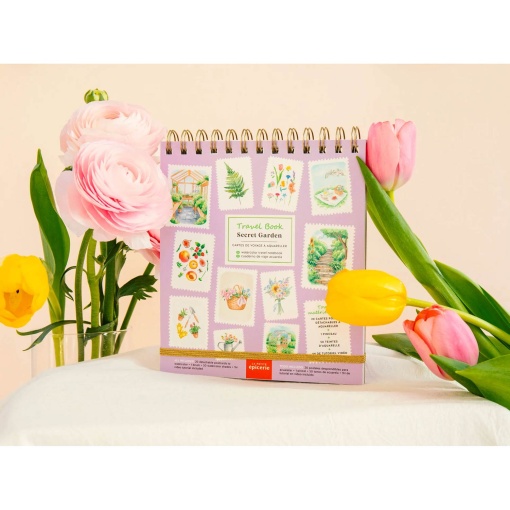 Travel Book La Petite Épicerie Caderno de viagem para aguarela - Secret Garden