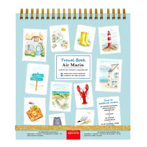 Travel Book La Petite Épicerie Caderno de viagem para aguarela - Air Marin