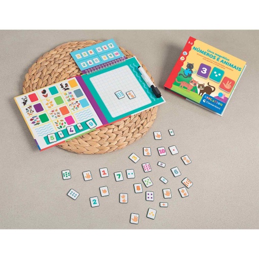 Livro magnético - números e animais CLEMENTONI Education