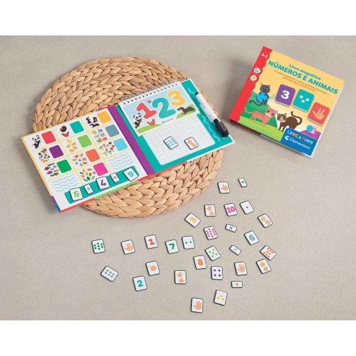 Livro magnético - números e animais CLEMENTONI Education