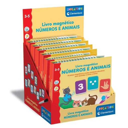 Livro magnético - números e animais CLEMENTONI Education