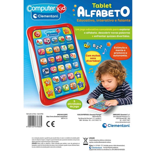 Tableta con alfabeto para niños de CLEMENTONI Computer