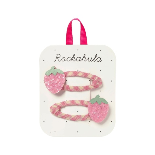 Strawberry hair clips by Rockahula (2 units)