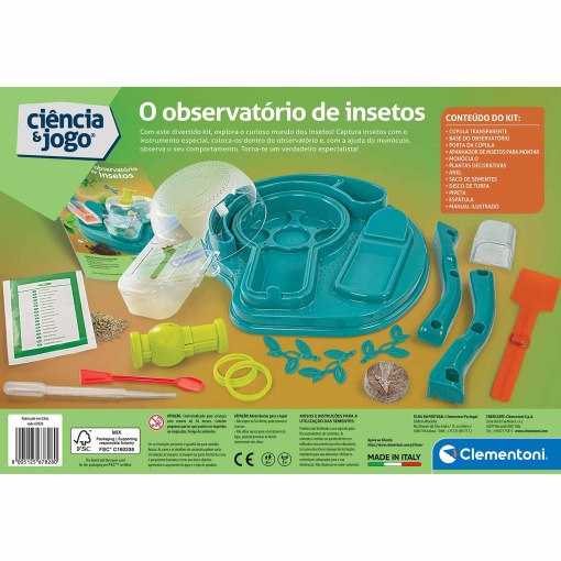 O observatório de insetos CLEMENTONI Ciência & Jogo Lab