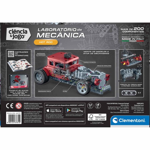 Laboratorio de Mecánica - Hot Rod CLEMENTONI Ciencia y Juego