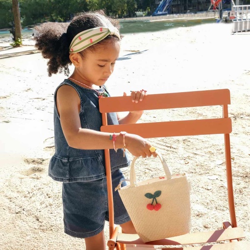 Bandolete de tecido riscas verde e branco ROCKAHULA