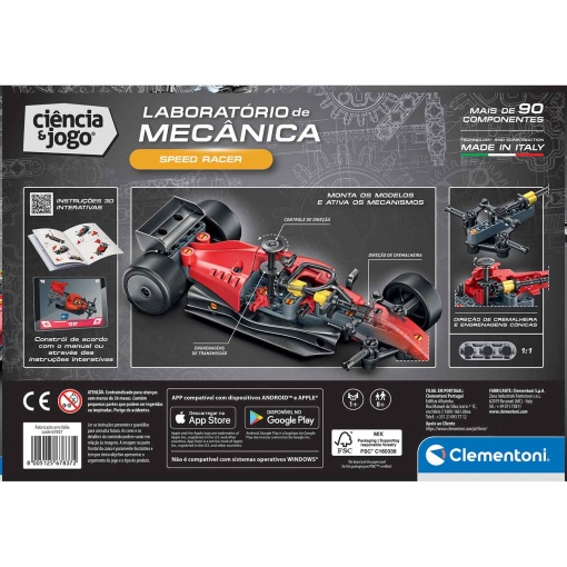 Laboratório de mecânica - Speed Racer CLEMENTONI Ciência & Jogo
