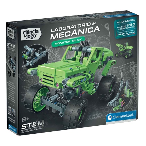 Laboratorio de Mecánica - Monster Truck CLEMENTONI Ciencia y Juego