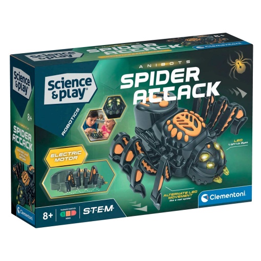 Anibots - Ataque de araña CLEMENTONI Ciencia y juego Robótica