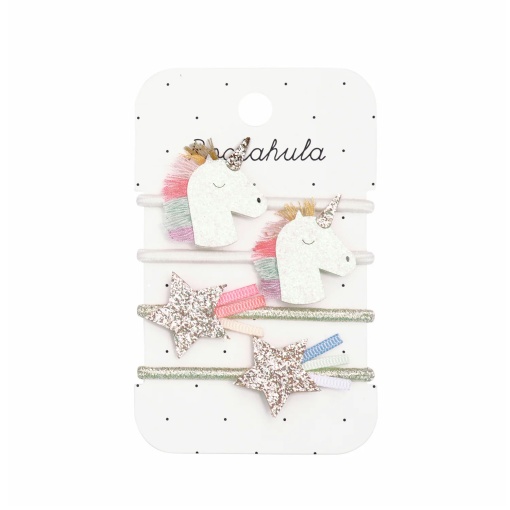 Unicorn + Star Hair Elastic by ROCKAHULA (4 units)