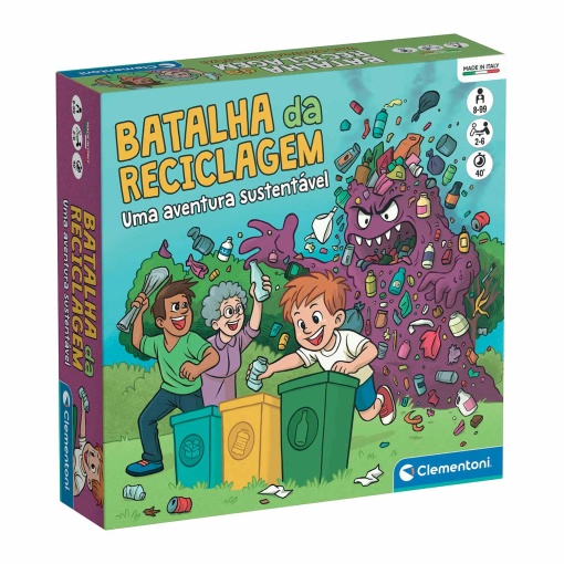 Batalla de Reciclaje CLEMENTONI Juegos de Mesa (versión en Portugués)