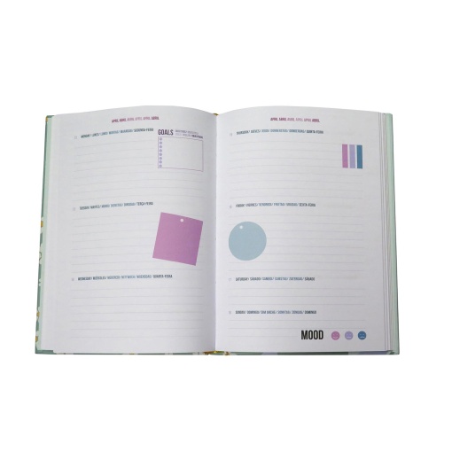 Agenda escolar A5 semanal ANCOR B'LOG Flowera 2026/27