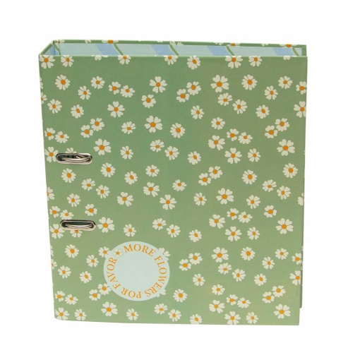 Dossier escolar A4 ANCOR B'LOG Flowers lombada larga 2 argolas