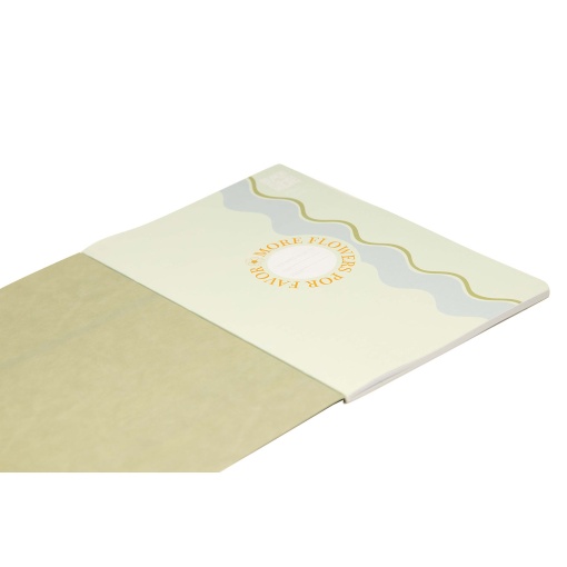 Caderno A4 agrafado ANCOR B'LOG Flowers pautado 48 folhas 90 g