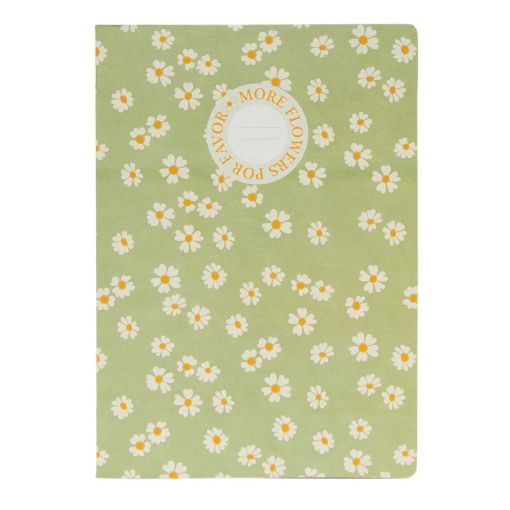 Cuaderno grapado A4, ANCOR B'LOG Cuadrícula Flores, 48 hojas, 90 g