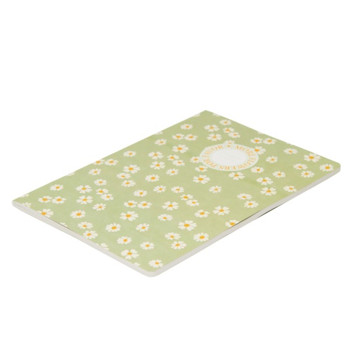 Caderno A4 agrafado ANCOR B'LOG Flowers quadriculado 48 folhas 90 g