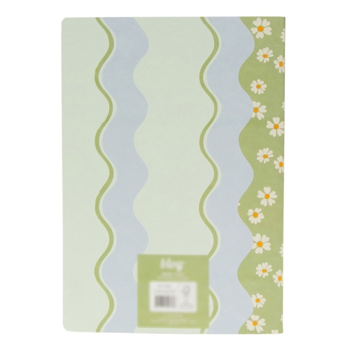 Caderno A4 agrafado ANCOR B'LOG Flowers quadriculado 48 folhas 90 g