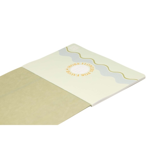 Caderno A5 agrafado ANCOR B'LOG Flowers pautado 48 folhas 90 g