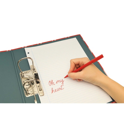 Dossier escolar A4 ANCOR B'LOG Hearts lombada larga 2 argolas