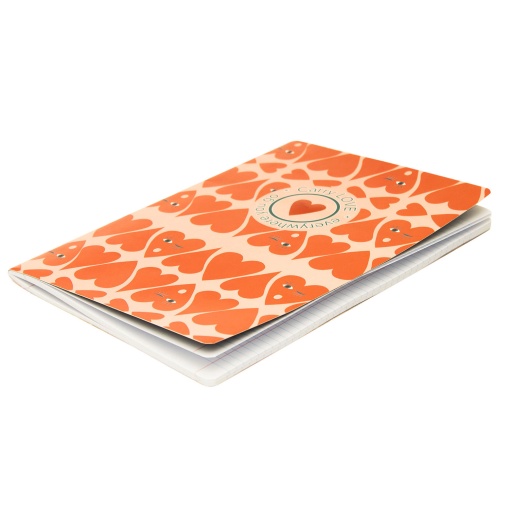 A4 stapled notebook, ANCOR B'LOG Hearts lined, 48 sheets, 90 g