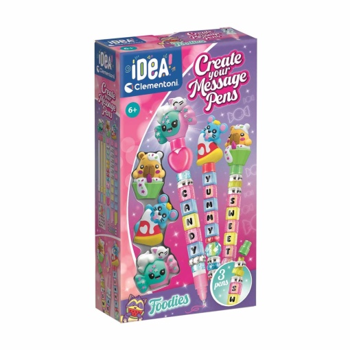 Taller de bolígrafos con mensajes - Idea Foodies CLEMENTONI