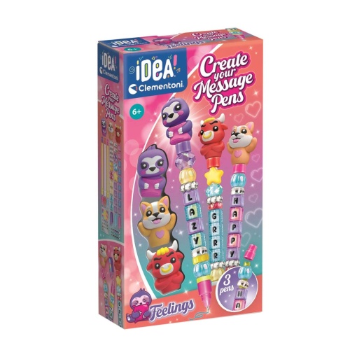 Taller de bolígrafos con mensajes - Idea Sentimientos CLEMENTONI