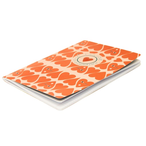 A5 stapled notebook, ANCOR B'LOG Hearts lined, 48 sheets, 90 g