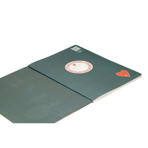 A5 stapled notebook, ANCOR B'LOG Hearts lined, 48 sheets, 90 g