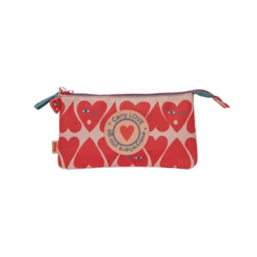 Estojo triplo ANCOR B'LOG Hearts