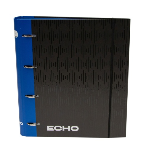 A4 school binder with lined paper refill + dividers, ANCOR ECHO narrow spine, 4 rings.