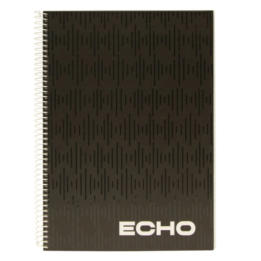 Caderno A4 capa dura espiral ANCOR ECHO quadriculado 80 folhas 90 g