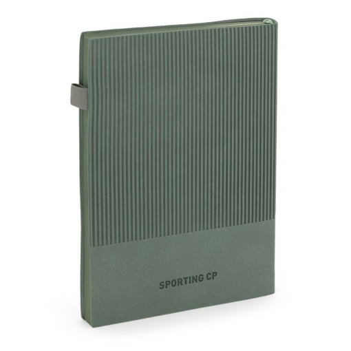 Sporting green A5 notebook + ballpoint pen