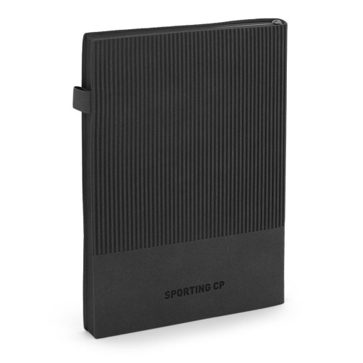 Black A5 notebook + Sporting ballpoint pen