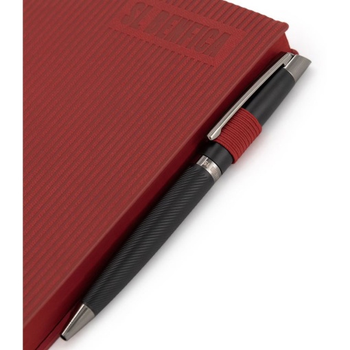 Caderno A5 vermelho + esferográfica Benfica