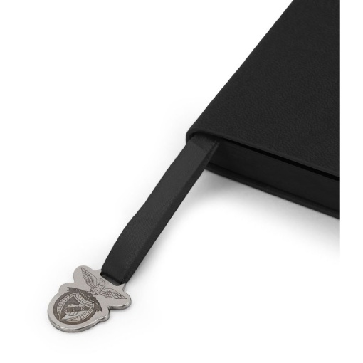 Caderno A5 preto + esferográfica Benfica