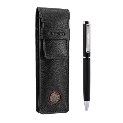 Esferográfica + estojo preto Benfica