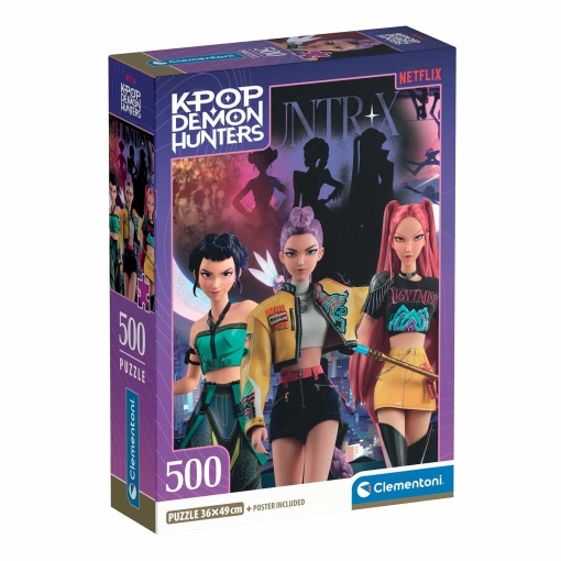 Puzzle CLEMENTONI 500 pieces K-Pop Demon Hunters Huntrx
