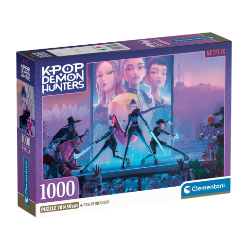 Puzzle CLEMENTONI 1000 pieces K-Pop Demon Hunters Netflix