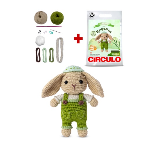 Kit CIRCULO Amigurumi Pascua Crochet - Benjamin Bunny