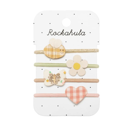Rockahula bee + butterfly hair elastics (4 units)