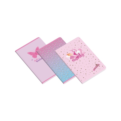 Caderno A5 agrafado AMBAR Pets Friends Magic World pautado 48 folhas 90 g sortido