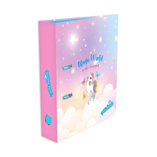 Dossier escolar A4 AMBAR Pets Friends lombada larga 2 argolas sortido