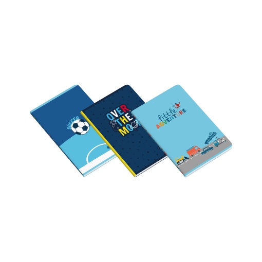 Caderno A5 agrafado AMBAR Pets Friends Kidventure World pautado 48 folhas 90g sortido