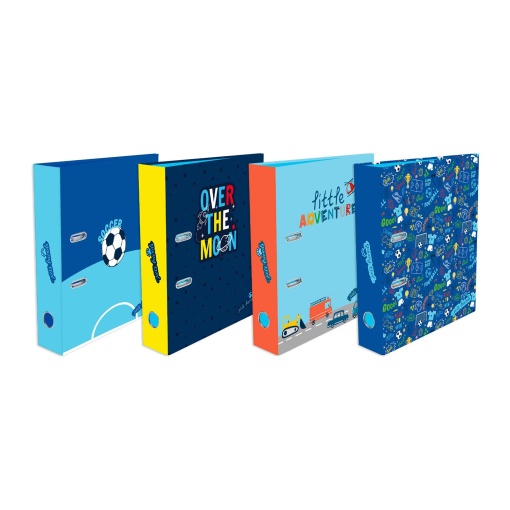 Dossier escolar A4 AMBAR Pets Friends Kidventure World lombada larga 2 argolas sortido