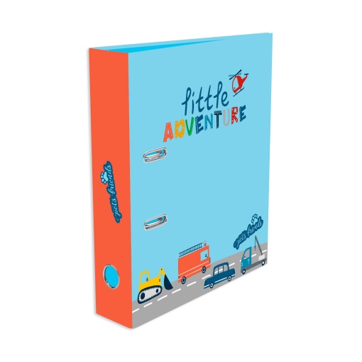 Dossier escolar A4 AMBAR Pets Friends Kidventure World lombada larga 2 argolas sortido