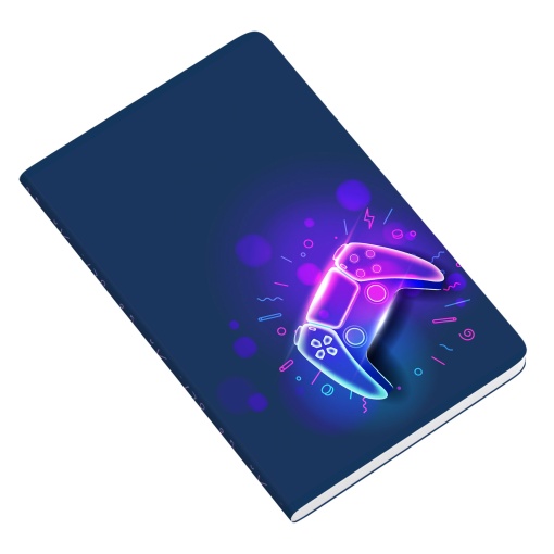 Caderno A4 capa plástica agrafado AMBAR Inverse Teen quadriculado 48 folhas 90g sortido